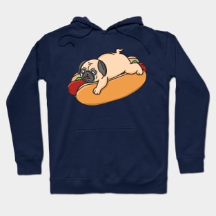 Hot Dog Pug Dog Hoodie